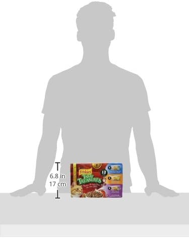CWrina Friskies Wet Cat Food Variety Pack, Tasty Treasures Prime Filets (With Ocean Fish and Tuna, With Chicken and With Turkey) - 5.5 Ounce (Pack of 12)