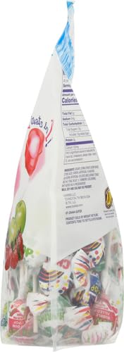 Charms dual candy and gum suckers with assorted flavors, 45 count, individually wrapped, peanut free, gluten free, bulk