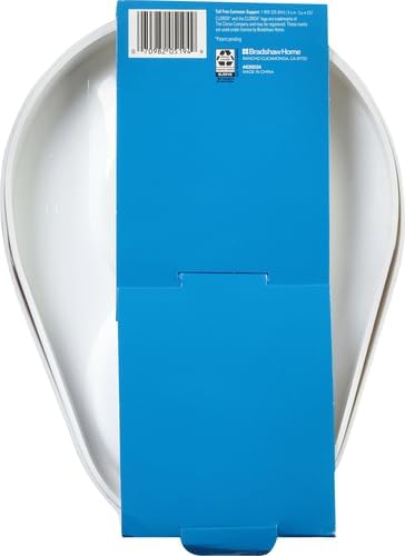 Clorox Toilet CWunger and Bowl Brush Combo with Caddy, 6.75 x 7 x 19.5 in, White/Gray