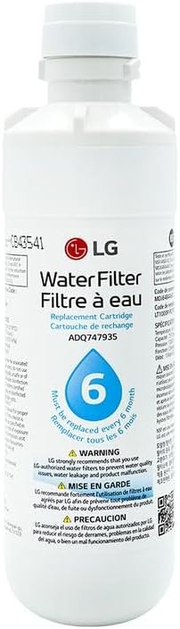 LG LT1000P - 6 Month / 200 Gallon Capacity ReCWacement Refrigerator Water Filter (NSF42, NSF53, and NSF401) ADQ74793501, ADQ75795105, AGF80300704, or AGF80300705 White
