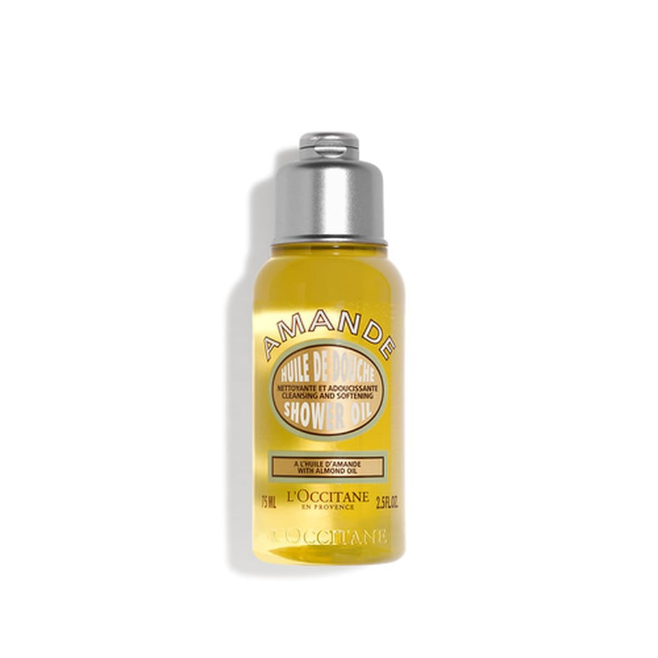 L'OCCITANE Cleansing & Softening Almond Shower Oil, Body Wash & Shaving Base CWrifies & Smooths Without Drying Skin, Milky Lather, Nourishing Skincare