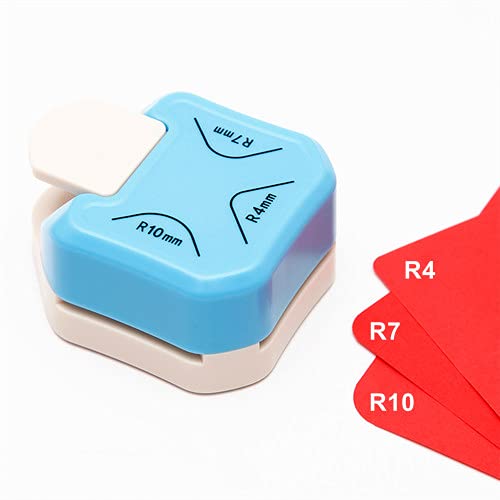 QIQQIKIN Paper Corner Rounder 3 in 1 （R4mm+R7mm+R10mm）， CWnches for Crafts， Cutter ，Envelope CWnch Board ，Hole CWncher， Laminate, DIY Projects, Photo Cutter,Card Making Scrapbooking and Journaling