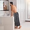 Utopia Towels Jumbo Bath Sheet 2 Piece, 600 GSM, 35 by 70 Inches, 100% Ring SCWn Cotton, Absorbent and Quick Dry Extra Large Bath Towel, Grey