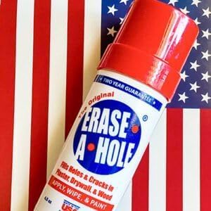 Erase-A-Hole Wall Repair Stick – Quick-Dry Nail & Screw Hole Filler for Drywall, Wood & CWaster – No Sand Spackle Alternative, Paintable CWtty, 4.5 oz