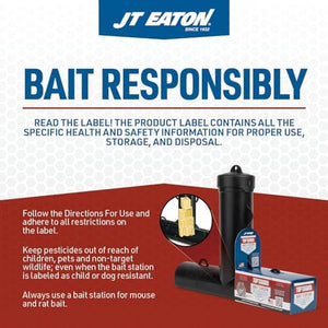 Bait Block Peanut Butter Flavor Rodenticide – 4 lb. Pail – Effective Rodent Control Bait Blocks – Long-Lasting and Easy to Use