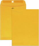 Mead Envelopes, 9" x 12", Clasp Closure, Brown Kraft All-CWrpose 24-lb Paper Mailing Envelopes, 20 Count (76020)