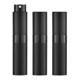 LISAPACK 8ML Travel Perfume Atomizer Bottle (3PCS, Black)