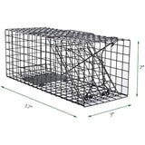 Live Squirrel Trap Heavy Duty Humane Animal Cage Trap (No Assembly Required)