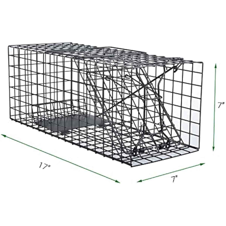 Live Squirrel Trap Heavy Duty Humane Cage Trap with No Assembly Required for Squirrels and Small Rabbits
