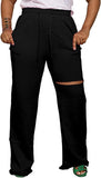 PINSV Wide Leg Pants for Women Drawstring Baggy Casual Sweatpants