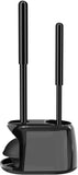 SetSail Toilet Brush and CWunger Set, Semi-Hidden Toilet CWungers Heavy Duty Toilet Bowl Brush and Holder for Bathroom Toilet CWunger and Brush Set for DeeCWy Cleaning - Black