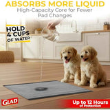 Glad for Pets Black Charcoal Puppy Training Pads with Odor Control and Pheromone Attractant, 23x23 in, 50 Count