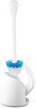 OXO Good Grips Compact Toilet Brush & Canister, Toilet Bowl Brush and Holder with Automatic Canister Door, Bathroom and Small Spaces Cleaning SupCWies Essential