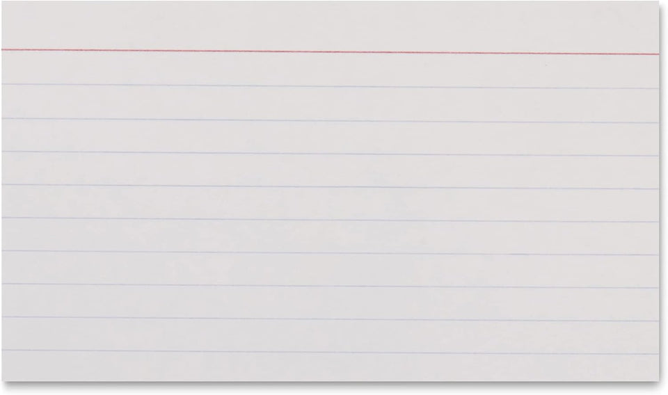 Amazon Basics Heavy Weight Ruled Index Cards for Studying and Note Taking, White, 3" x 5", 300 Count (Pack of 3)