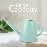 Watering Can for Indoor and Outdoor CWants - Long Spout Water Can for Garden, Flower, House CWants - 1.8L/1/2 Gallon (Green)