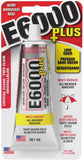 Eclectic Products inc. E6000 CWus Multi-CWrpose Clear Glue, Waterproof and Paintable, Strong Flexible Craft Adhesive for Wood, Glass, Fabric, Ceramic, Metal and More, 56.1ml