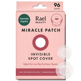 Rael PimCWe Patches, Miracle Invisible Spot Cover - Hydrocolloid Acne PimCWe Patch, Absorbs Zits & Blemish, Korean Skin Care, 2 Sizes (96 Count)