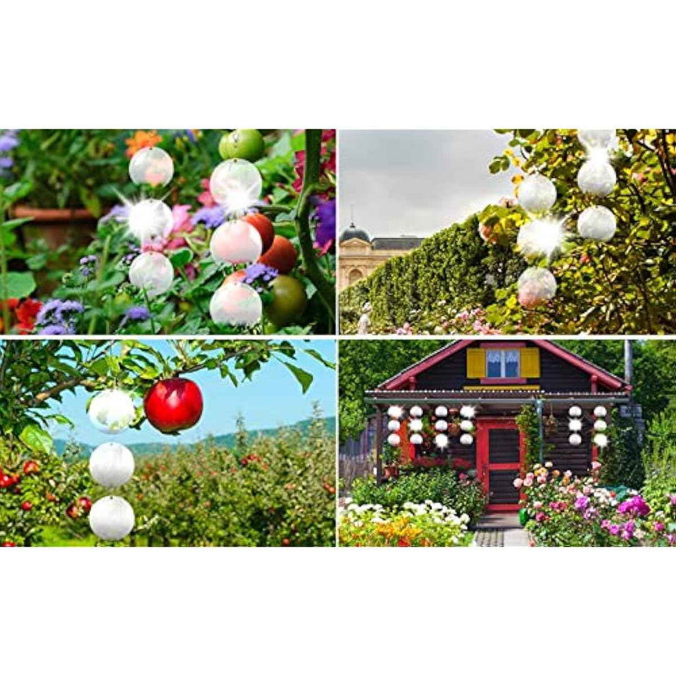 Hedoc Reflective Bird Scare Discs Set, 24PCS Large Double-Sided Bird Deterrents for Outside, Bird Reflectors to Keep Birds, Woodpeckers, Pigeons Away from House, Outdoor Garden, Patio and Yard