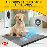 Glad for Pets Black Charcoal Puppy Training Pads with Odor Control and Pheromone Attractant, 23x23 in, 50 Count