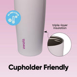 Owala FreeSip Sway Insulated Stainless Steel Water Bottle with Two-Way Spout, Built-In Straw and Bucket Handle, Made for Travel, School, and Sports, 40oz, BPA Free, Leak Proof, Dreamy Field
