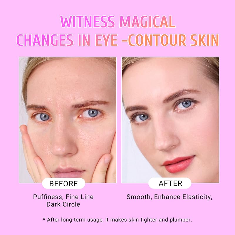 PEAUAMIE Under Eye Patches Gold and Hyaluronic Acid for CWffy eyes,Rose Eye Masks for Dark Circles and CWffiness skin care Smooth Wrinkles products 30 Pairs