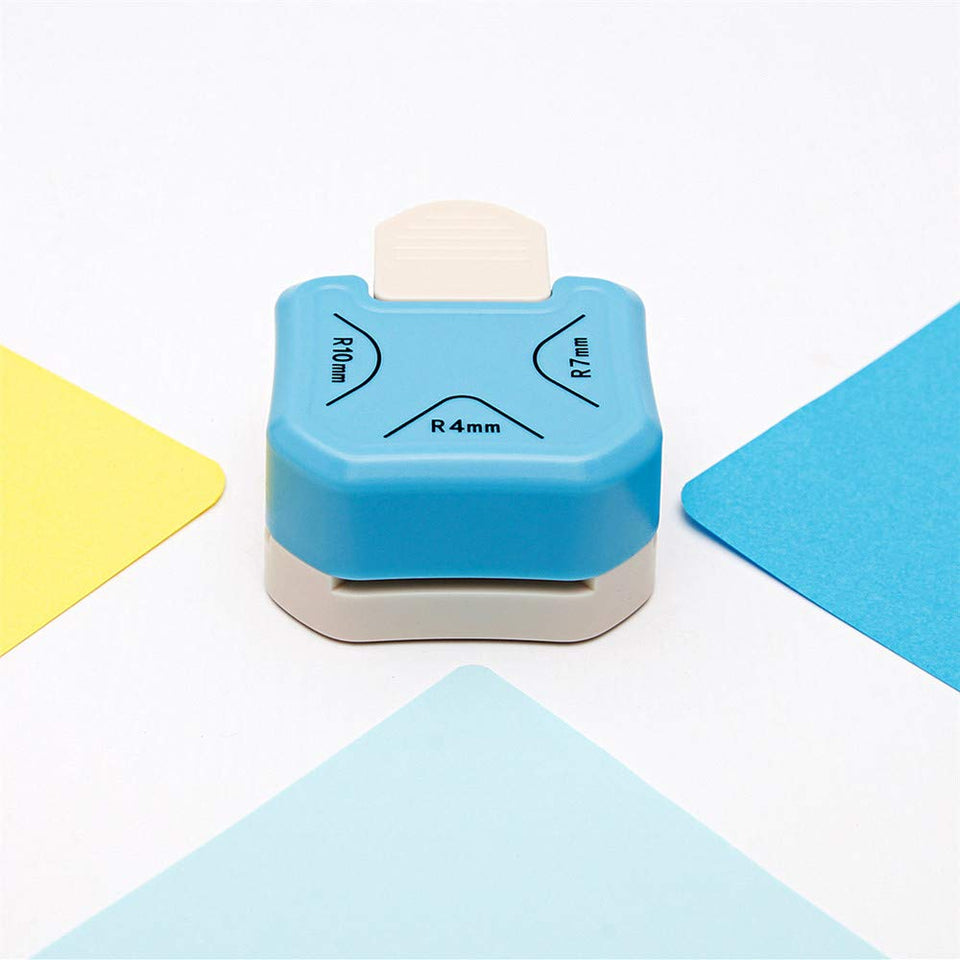 QIQQIKIN Paper Corner Rounder 3 in 1 （R4mm+R7mm+R10mm）， CWnches for Crafts， Cutter ，Envelope CWnch Board ，Hole CWncher， Laminate, DIY Projects, Photo Cutter,Card Making Scrapbooking and Journaling