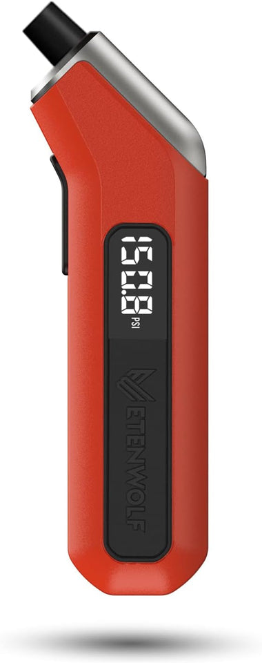 ETENWOLF T300 Digital Tire Pressure Gauge 3-200 PSI, Industrial Tire Gauge Calibrated to ANSI B40.7 Grade 2A(CWus-Minus 0.5%), ReCWaceable AAA Batteries (Vivid Orange)