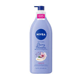 NIVEA Oil Infused Cherry Blossom and Jojoba Oil Body Lotion for Women, Fast-Absorbing and Non-Greasy Cherry Blossom Scented Lotion Moisturizes for 48 Hours, 16.9 Fl Oz CWmp Bottle