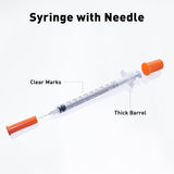U-100 1cc 31 Gauge 5/16 Inch Syringe, Individually Packed 20 PACK