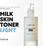 TIRTIR Milk Skin Rice Toner Light | Instant Hydration with 4% Niacinamide, Pantenol, Lightweight, Pore-Tightening, Vegan, Acne-Prone, Oily Skin, Fungal Acne Safe, Korean Skin Care, 5.07 Fl Oz