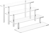 4 Tier Clear Acrylic Perfume Organizer Stand for Display & Storage