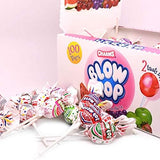 Charms Blow Pop 100-Count Assorted Flavors Individually Wrapped Dual Candy and Gum Suckers, Peanut Free, Gluten Free, Kosher, Bulk Treat for Kids and Adults