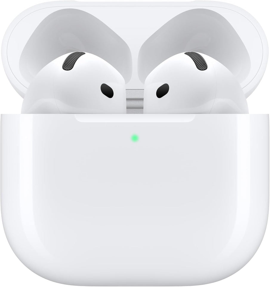 Apple AirPods 4 Wireless Earbuds, Bluetooth Headphones, with Active Noise Cancellation, Adaptive, Transparency Mode, Personalized Spatial Audio, USB-C Charging Case, Wireless Charging, H2 Chip