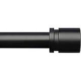 YaFex Curtain Rods 32-144 Inch, Heavy Duty 1 Inch Adjustable Curtain Rod for Windows, Black Extra Long Window Treatment Rods, Modern Design, Easy Installation