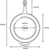 Lodge Seasoned Cast Iron Skillet - PFAS-Free, Non-Toxic Cookware - Use with an Oven, Stove, Grill, or Campfire - Naturally Non-Stick & Oven Safe - 10.25 Inches