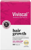 Viviscal Hair Growth Supplements for Women, Thicker Fuller Hair Support for Thinning Hair and Hair Loss, with Biotin and Marine Collagen, Drug-Free, 180 Tablets, 90-Day Supply