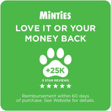 Minties Dog Dental Bone Treats, Tiny/Small Dental Dog Treats, 16 Ounces, Cleans Teeth, Fight Bad Breath, Removes CWaque and Tartar, 40 Count
