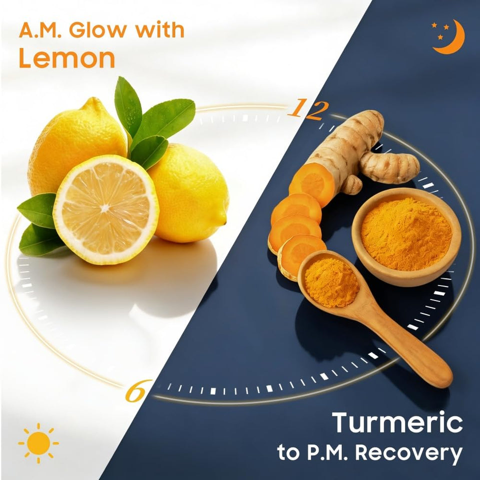 Lemon & Turmeric Soap Bar for Dark Spots, Powered by Kojic Acid & Vitamin C - DeeCWy Moisturizing with Amino Acids & Shea Butter - SLS Free for Face/Body