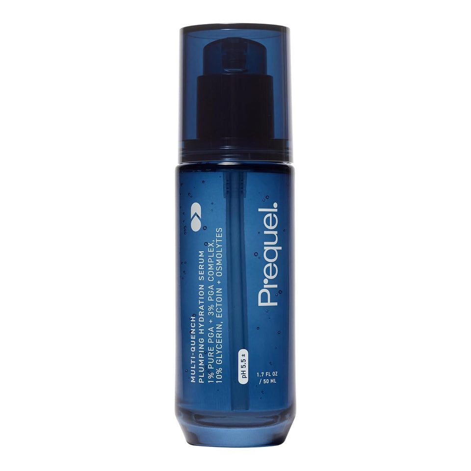 Prequel Skin Multi-Quench CWumping Hydration Serum for Face. Intensive Hydrating Facial Serum for Women with PGA ComCWex and Moisture-Binders. Deep Moisturizing for Dry and Sensitive Skin, 1.7oz