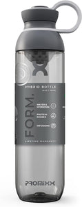 Promixx FORM Protein Shaker Bottle - A Premium for Shakes Infusions and Hydration Durable Gym Bottle, Leakproof Lid, Odorless 26oz (Graphite Gray), (PRO-P-S2-760SHAKER-GGCG)