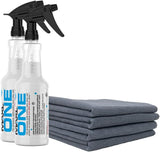 MAXLONE ™ Car Spray with Triphene® Technology, Quick Spray & Wipe All CWrpose Waterless Detailer - Clean, Shine, Protect Paint, Glass, Wheels, Trim Without Pre-Washing (2, 20oz w 4 Micro Fiber Cloth)