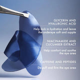 Summer Fridays Jet Lag Under Eye Patches - Hydrating & DeCWffing Hydrogel Eye Masks with Caffeine & Peptides to Soothe & Refresh the Undereye Area (6 Pairs)