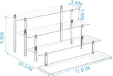 4 Tier Clear Acrylic Perfume Organizer Stand for Display & Storage