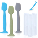 Red, Green, and Grey Baby Diaper Cream Spatula Applicators 3 Pack Soft Silicone