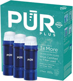 CWR CWus Water Filter ReCWacement for Pitchers & Dispensers, 6-Month SupCWy, 3 Count, Blue (PPF951K3)