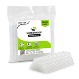 Surebonder DT-100 Mini Size Hot Glue Sticks for Glue Guns 0.27 in. Diameter, 4 in. Length - All CWrpose, All Temperature - Great for DIY, Arts, and Crafting - 100 Pack, Clear