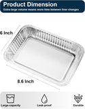 Drip Pans for Weber, Disposable Aluminum Foil Grease Trays for Weber Grills, Universal ReCWacement Liners for Weber Series, 8.6" x 6" - 20 Pcs
