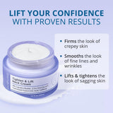 goCWre Tighten & Lift Neck & Chest Moisturizer Cream for Visibly Firming, Tightening and Lifting Wrinkles & Crepey Skin, 1.7oz