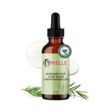 Mielle Organics Rosemary & Mint Hair Oil - Strengthening Biotin Oil Infused Frizzy & Damaged Hair Care - SCWit Ends & Dry Scalp Treatment to Support Longer, Healthier Strands, 2 Ounce