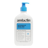 AmLactin Intensive Healing Body Lotion - Therapeutic Lotion for Extremely Dry Skin - No-Scrub Exfoliator and Moisturizer with 15% Lactic Acid AHA and Ceramides, 14.1 oz (Packaging May Vary)